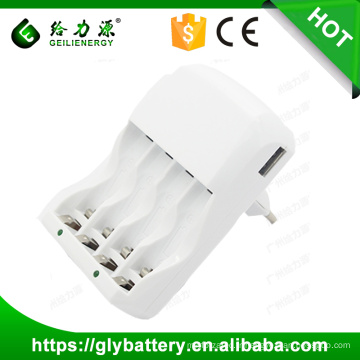 GLE-903 chargeur rechargeable superbe de batterie rechargeable d&#39;aa / aaa fait en Chine